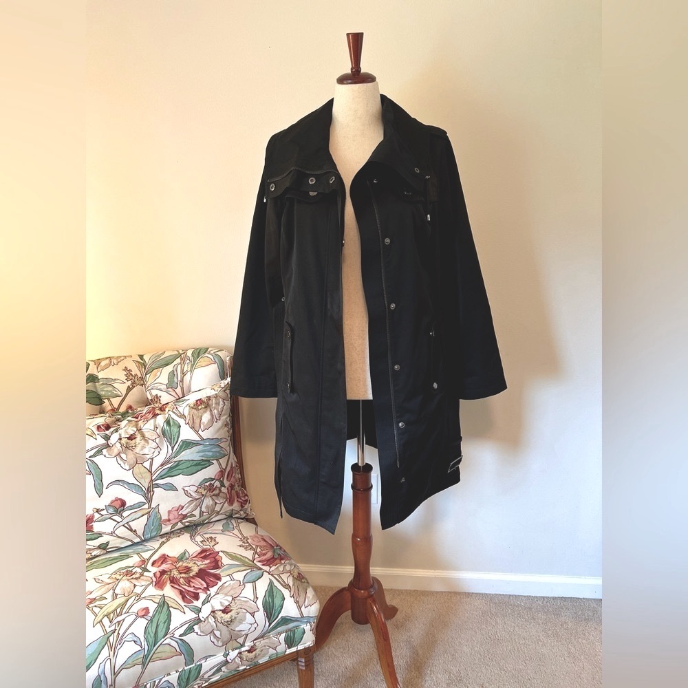 London Fog Black Trench Coat Women’s